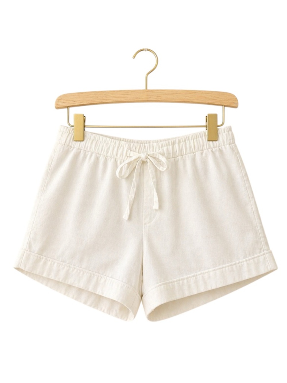Victoria's Secret Womens White Cotton Sleep Shorts‎ Size XS Drawstring Summer